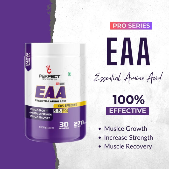 Perfect Health Nutrition EAA (Essential Amino Acids) BCAA for Intra-Workout/Post Workout 300grams - Image 6