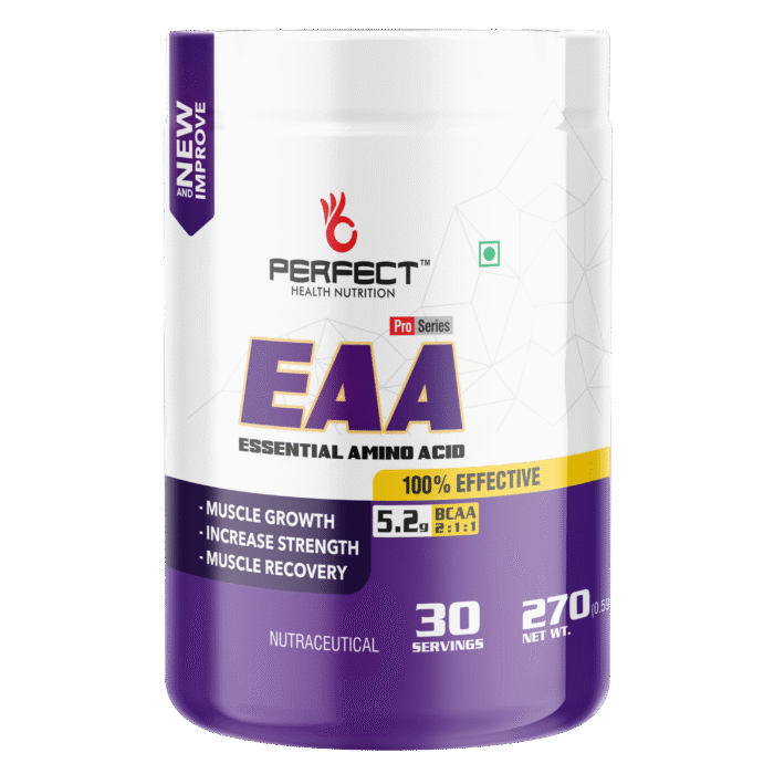 Perfect Health Nutrition EAA (Essential Amino Acids) BCAA for Intra-Workout/Post Workout 270grams