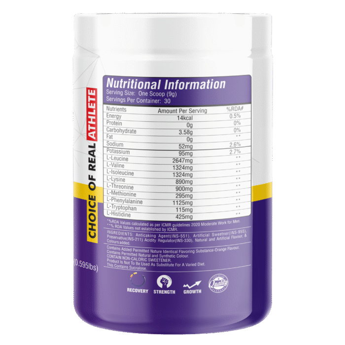 Perfect Health Nutrition EAA (Essential Amino Acids) BCAA for Intra-Workout/Post Workout 300grams - Image 2