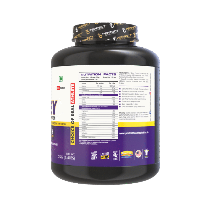 Perfect Health Nutrition Alpha Whey  Protein Supplement Powder ( Chocolate 2 Kg / 4.4 lbs) - Image 4