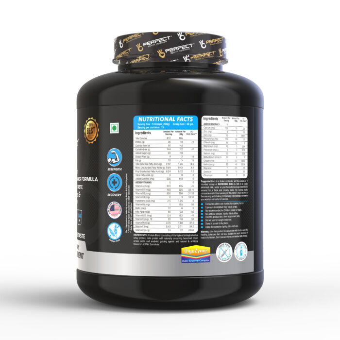 Perfect Health Nutrition Incredible Bulk  Extreme Weight Gainer - Image 2