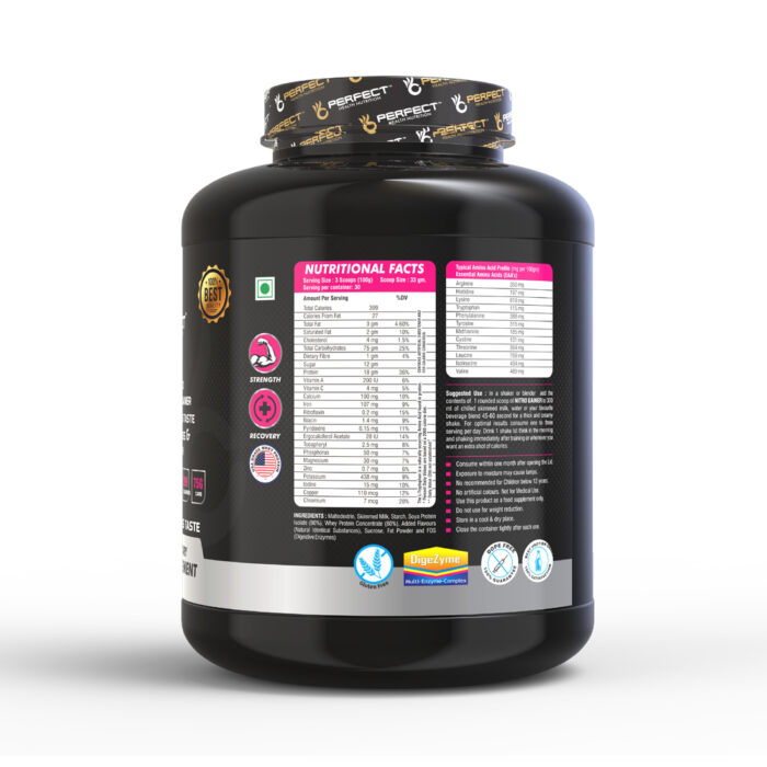 NITRO GAINER CHOCOLATE 3KG - Image 2