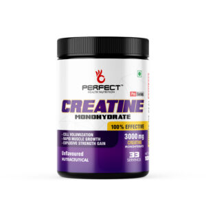 PERFECT HEALTH NUTRITION CREATINE MONOHYDRATE (UNFLAVOURED) 100GM  (33 Serving)
