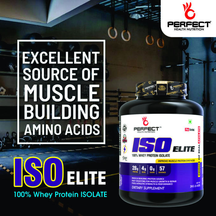Perfect Health Nutrition ISO ELITE (Whey Protein Isolate), 28g Protein per serving with Digestive Enzymes (2 kg / 4.4 lb, 57 Servings) - Image 3