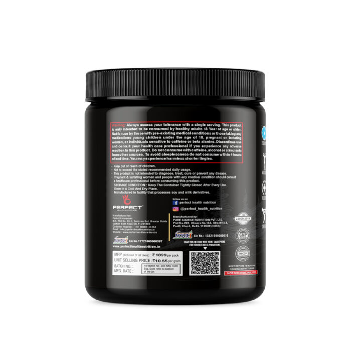 PERFECT HEALTH NUTRITION WARM UP (PREWORKOUT) - Image 3