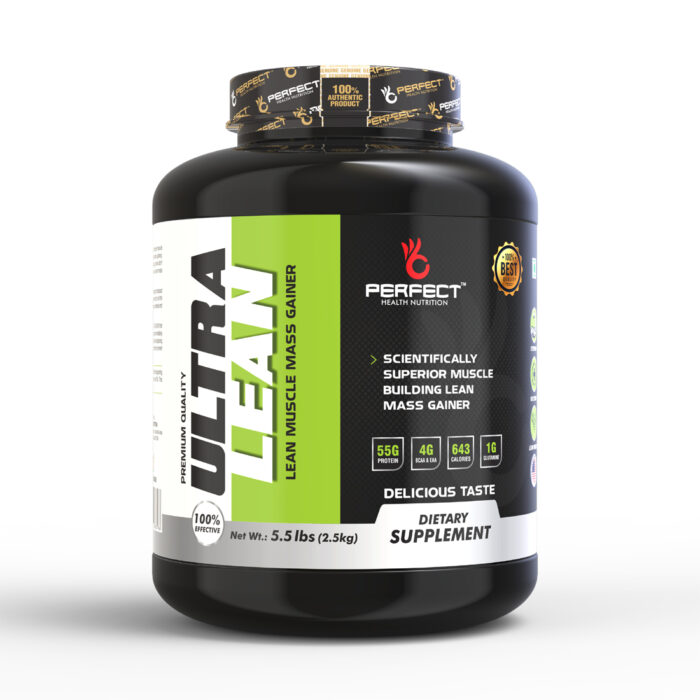 Perfect Health Nutrition Ultra Lean, Lean Muscle Mass Gainer with Digestive Enzymes (Chocolate , 2.5 kg / 5.5 lb)
