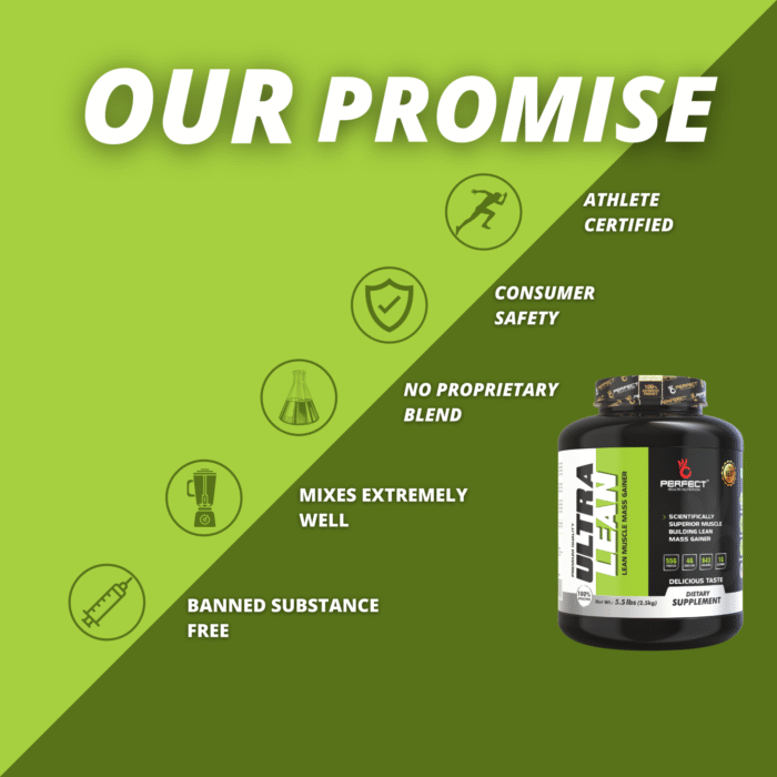 Perfect Health Nutrition Ultra Lean, Lean Muscle Mass Gainer with Digestive Enzymes (Chocolate , 2.5 kg / 5.5 lb) - Image 8