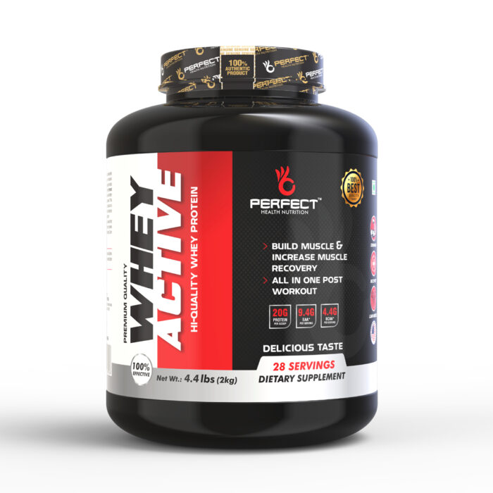 Perfect Health Nutrition Whey Active Protein Supplement Powder ( Chocolate , 2 Kg / 4.4 lbs)