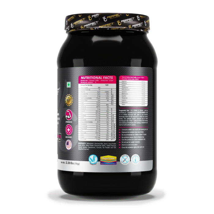 Perfect Health Nutrition Nitro Gainer - High Calorie Mass Gainer, 1kg - Fuel Your Gains! - Image 3